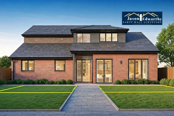 Home extension focusing on boundary line Maltby