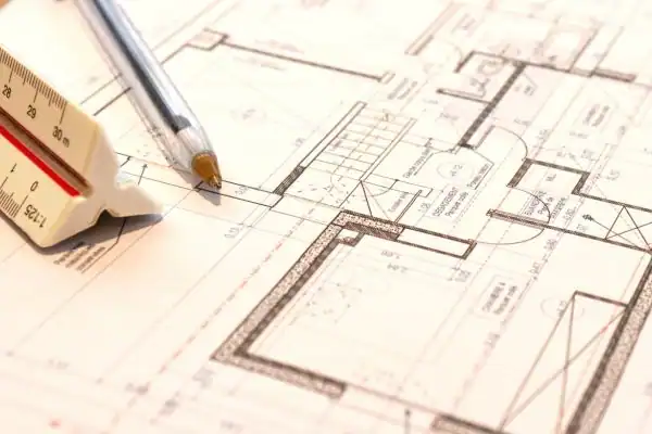 Image of architect Maltby drawings